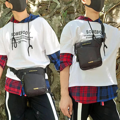 Oxford Men Drop Waist Leg Bags Hip Bum Military Fashions Sling Shoulder Bag Casual High Quality Waterproof Male Fanny Belt Pack