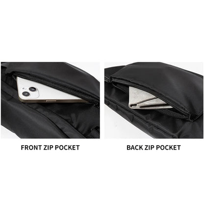 Oxford Men's Chest Bag Waterproof 7.9 inch iPad Crossbody Bag Anti-theft Waist Bag for Men Outdoor Sport Sling Bag