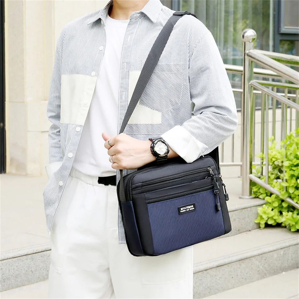 Oxford Mens Shoulder Bag Top Quality Multi Pockets Credit Cards Purse Male Simple Design Shoulder Bag Tote Crossbody Bags