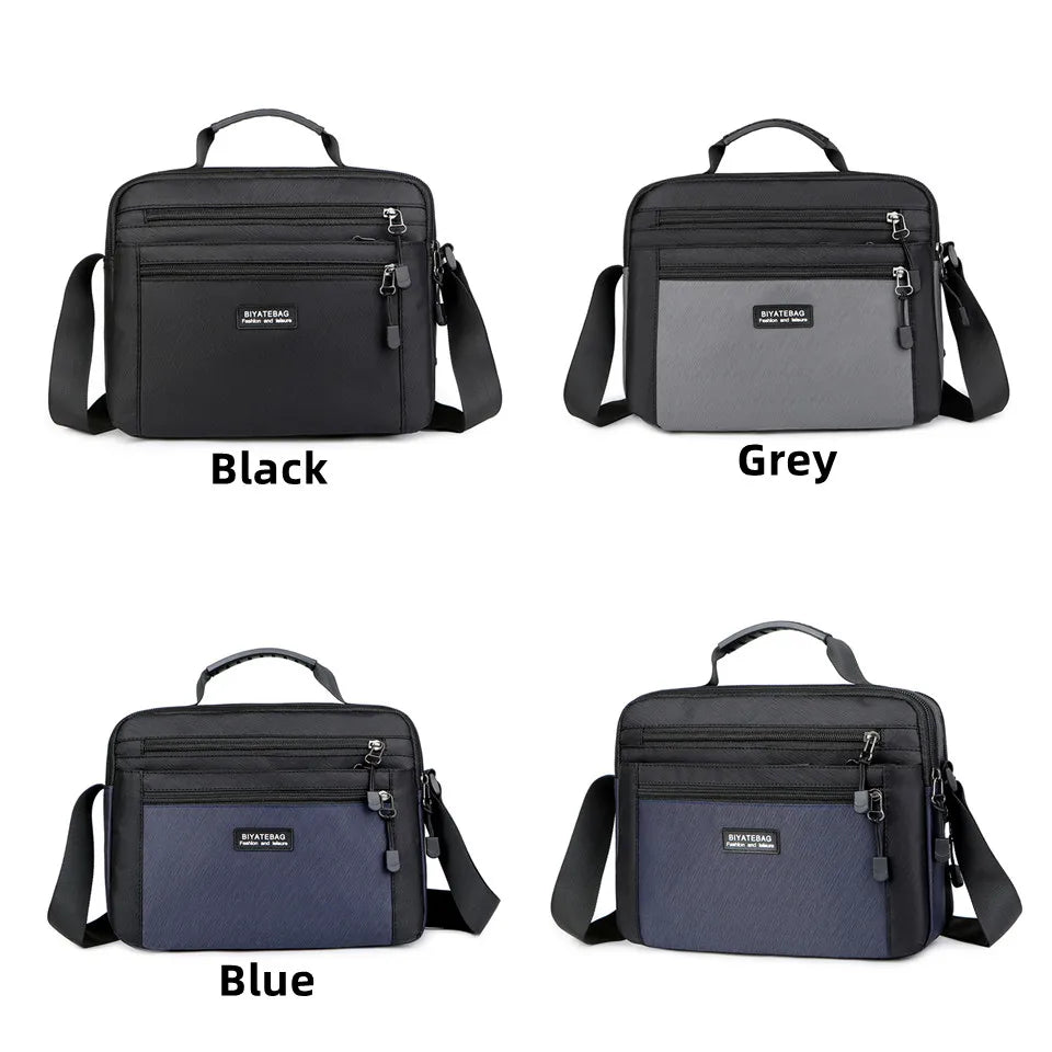 Oxford Mens Shoulder Bag Top Quality Multi Pockets Credit Cards Purse Male Simple Design Shoulder Bag Tote Crossbody Bags