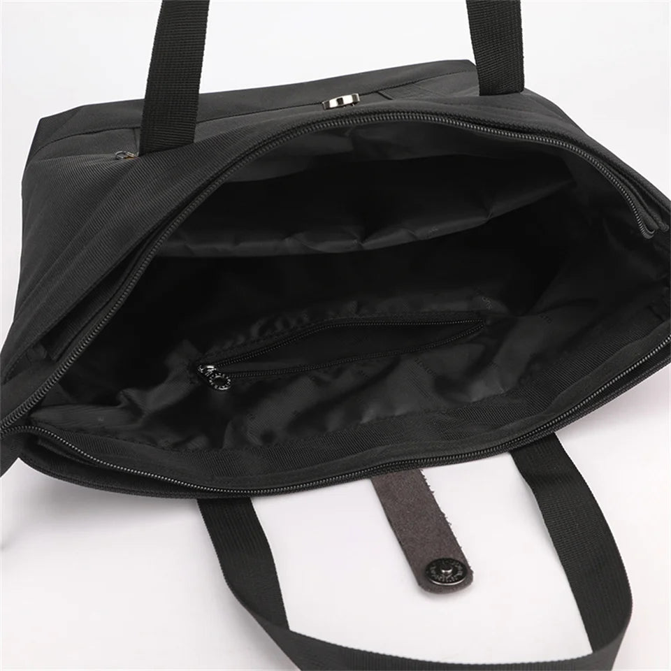 Oxford Tote Shoulder Bags For Men Shopping Crossbody Bag Casual Handbag Daily Use Oxford Shoulder Bags