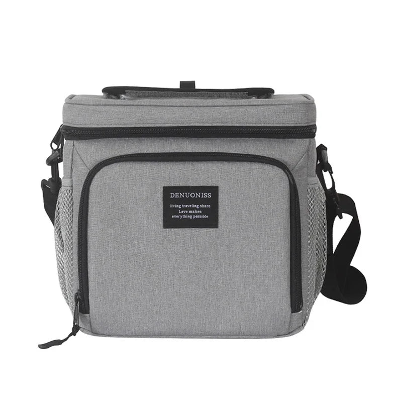 Oxford Waterproof Ice Beer Cooler Bags Insulation Refrigeration Lunch Bag Leakproof Square Cooler Bag Sac Isotherme DENUONISS