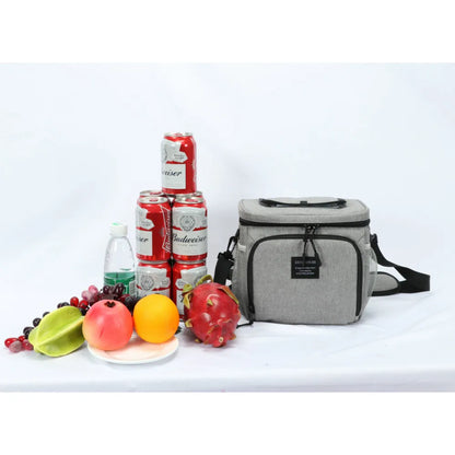 Oxford Waterproof Ice Beer Cooler Bags Insulation Refrigeration Lunch Bag Leakproof Square Cooler Bag Sac Isotherme DENUONISS