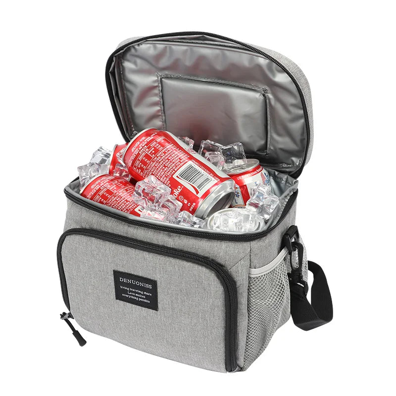 Oxford Waterproof Ice Beer Cooler Bags Insulation Refrigeration Lunch Bag Leakproof Square Cooler Bag Sac Isotherme DENUONISS