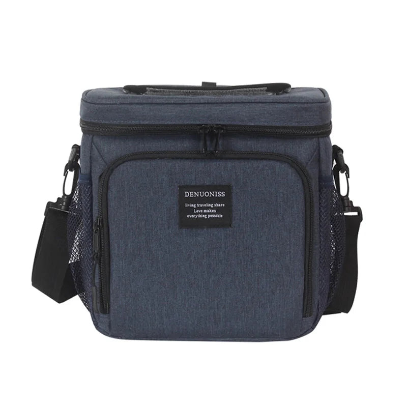 Oxford Waterproof Ice Beer Cooler Bags Insulation Refrigeration Lunch Bag Leakproof Square Cooler Bag Sac Isotherme DENUONISS