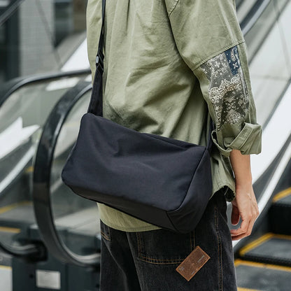 Oxford Waterproof Men Messenger Bags Simple Men's Crossbody Bag Commuting Mini Satchel Sport Unisex Lightweight Bag