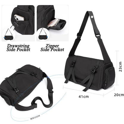 Oxford Waterproof Men Messenger Bags Simple Men's Crossbody Bag Commuting Mini Satchel Sport Unisex Lightweight Bag
