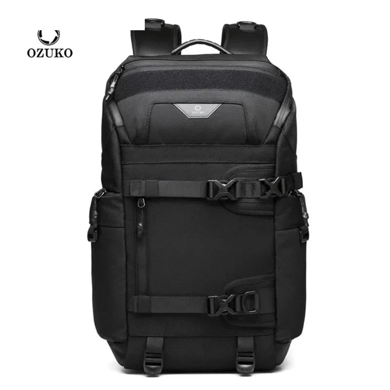 Ozuko 48x27x18 Cabin backpack Men s Multifunctional waterproof Outdoor Cycling Backpack Tactical Camouflage 15 Inch Laptop