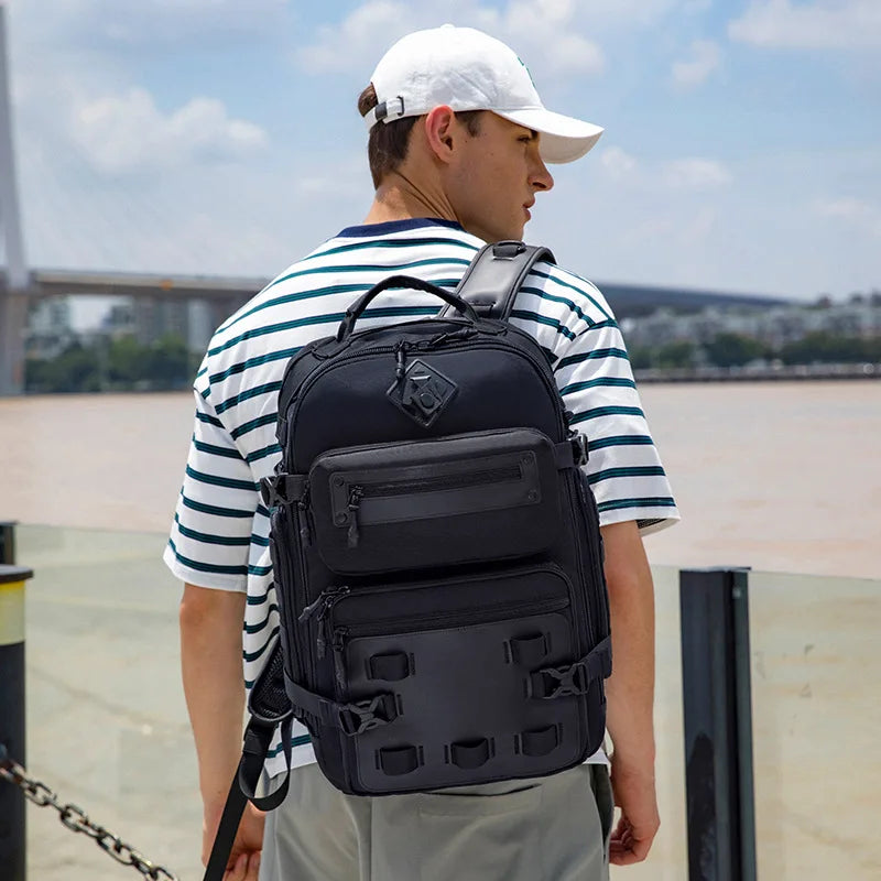 Ozuko 50*28*17 Male Backpack Men's Outdoor Sports Multi Function Large Capacity Shoulder Bag Waterproof Tactical Backpack