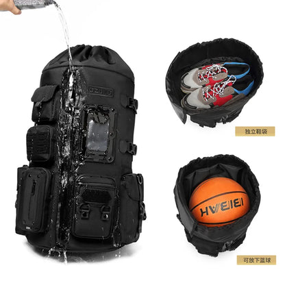 Ozuko Basketball Backpack Hot Sale Multi-functional Large Capacity Sports Backpack Outdoor Waterproof Men's Backpack
