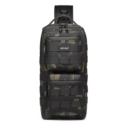 Ozuko Military bag Chest Bag Outdoor Sports Men's Oblique Straddle Shoulder Bag Waterproof Men's One Shoulder Crossbody Bag