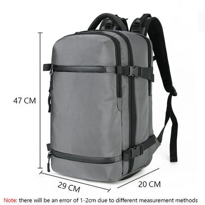 Ozuko mochilas lHigh Quality Men's Business Backpack Schoolbag Large Capacity Luggage Bags Casual Travel Pack with Shoes