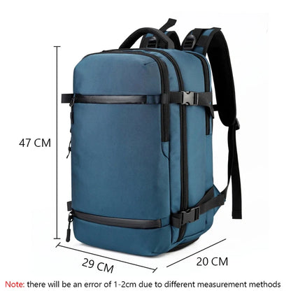 Ozuko mochilas lHigh Quality Men's Business Backpack Schoolbag Large Capacity Luggage Bags Casual Travel Pack with Shoes
