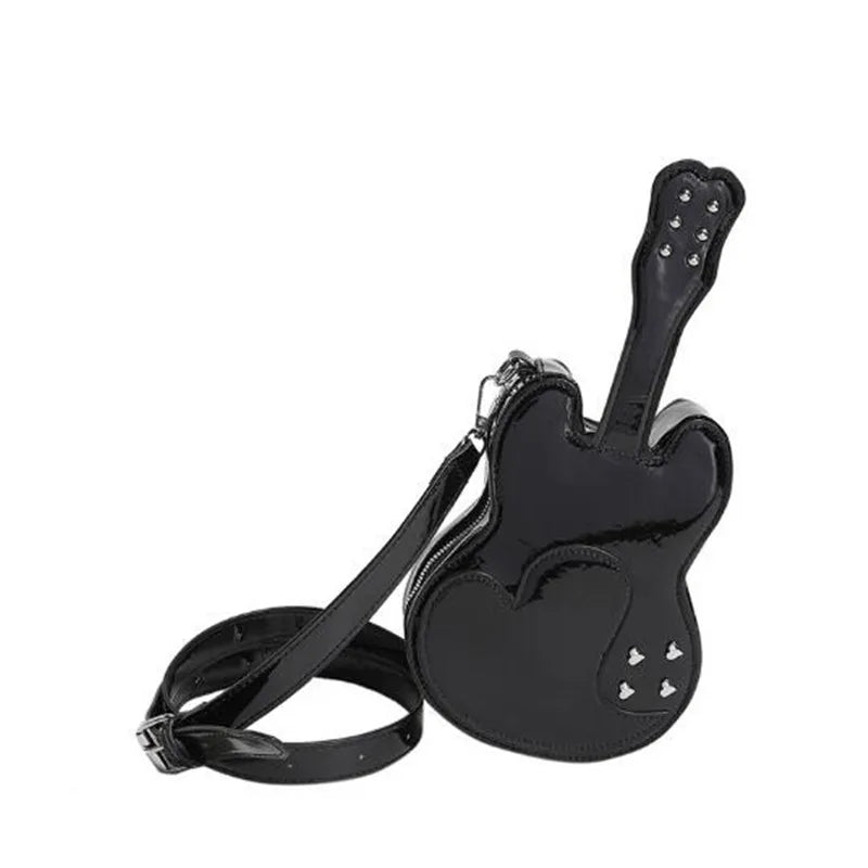 PU Design personalized  women's bag new creative guitar crossbody bag network red street hip hop style shoulder bag