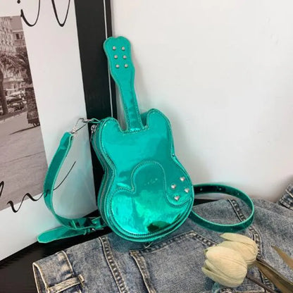 PU Design personalized  women's bag new creative guitar crossbody bag network red street hip hop style shoulder bag