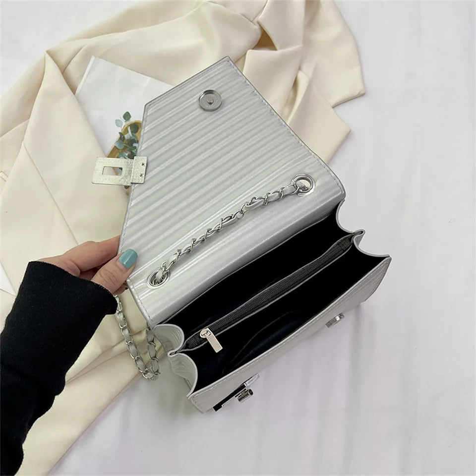 PU Fashion Exquisite Shopping Bag Retro Casual Women Totes Shoulder Bags Female PU Solid Color Handbag For Women 2023