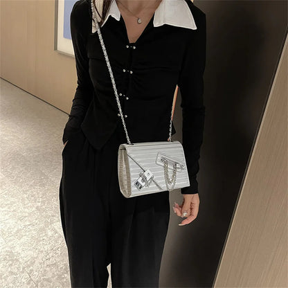 PU Fashion Exquisite Shopping Bag Retro Casual Women Totes Shoulder Bags Female PU Solid Color Handbag For Women 2023