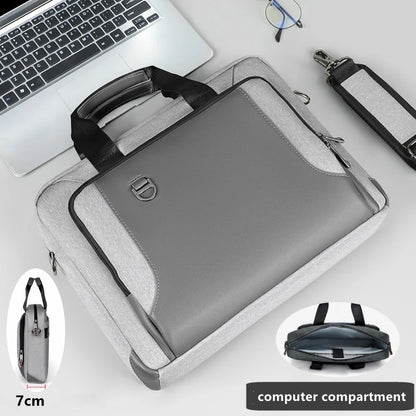 PU Laptop Bags For Men 13.3 14/15.6 Inch Macbook Notebook Crossbody Bag Portable Business Briefcase Computer Messenger Handbag