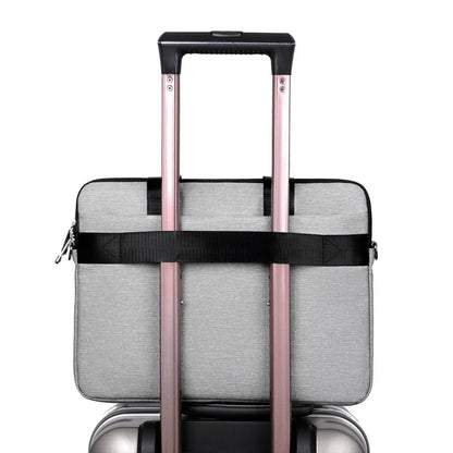 PU Laptop Bags For Men 13.3 14/15.6 Inch Macbook Notebook Crossbody Bag Portable Business Briefcase Computer Messenger Handbag
