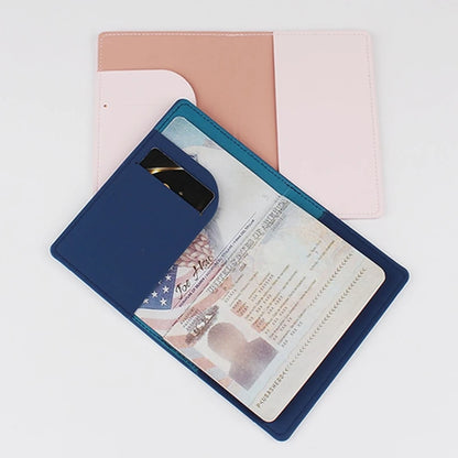 PU Leather Bride Passport Cover Holder Card Protector Wedding Gift for Women Men