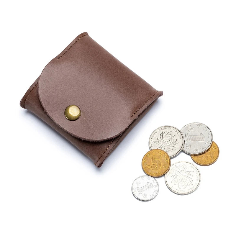 PU Leather Coin Purse Earbuds Earphone Holder Pouch for Women Men Small Wallet Change Pouch Organizer