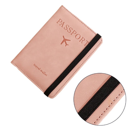 PU Leather Holder Business Passport Holder Credit Card Organzier Multi-Slot Wallet RFID Blocking Travel Document Holder