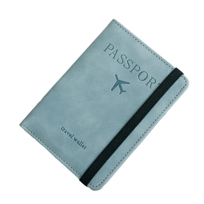PU Leather Holder Business Passport Holder Credit Card Organzier Multi-Slot Wallet RFID Blocking Travel Document Holder