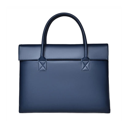 PU Leather Laptop Bag with Handles  Buckle Multifunctional Organize