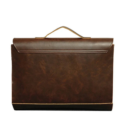 PU Leather Men Briefcase Famous Brand computer men briefcase Business leather laptop bag