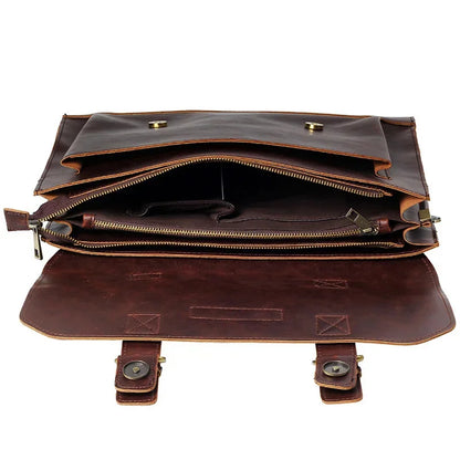 PU Leather Men Briefcase Famous Brand computer men briefcase Business leather laptop bag