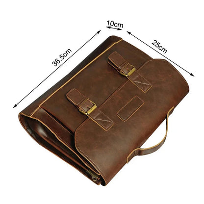 PU Leather Men Briefcase Famous Brand computer men briefcase Business leather laptop bag
