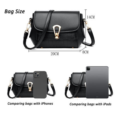 PU Leather Shoulder Bags for Women 2023 New Luxury Designer Handbags and Purses High Quality Messenger Crossbody Brand Woman Bag
