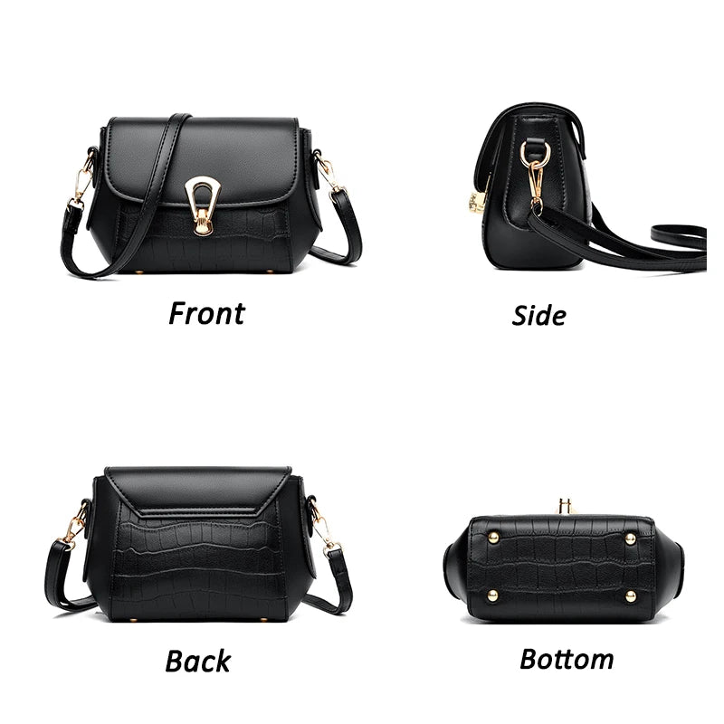 PU Leather Shoulder Bags for Women 2023 New Luxury Designer Handbags and Purses High Quality Messenger Crossbody Brand Woman Bag