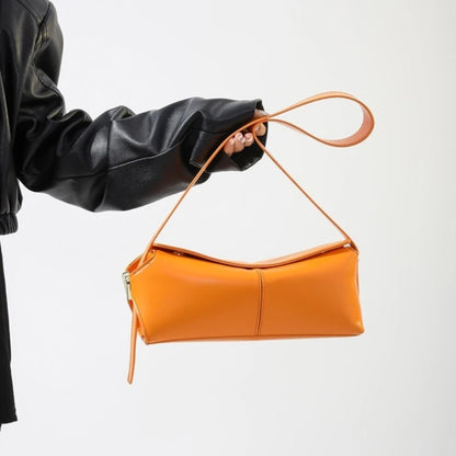 PU Leather Underarm Bag Shoulder Purse Handbag Button Closure for Women