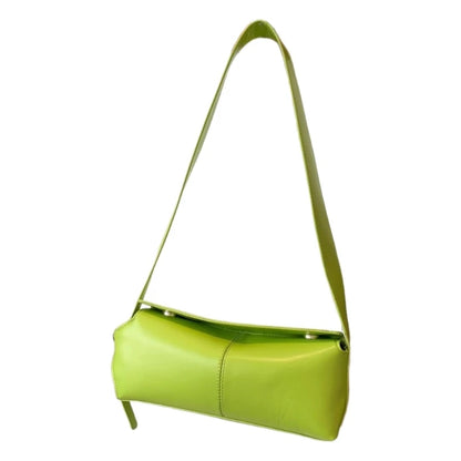 PU Leather Underarm Bag Shoulder Purse Handbag Button Closure for Women