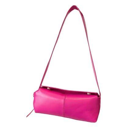 PU Leather Underarm Bag Shoulder Purse Handbag Button Closure for Women