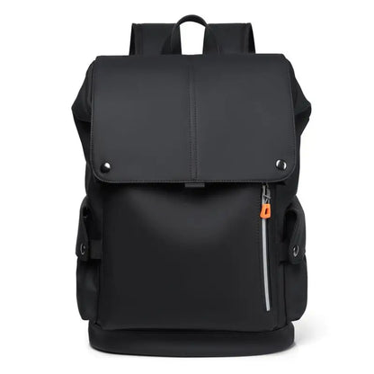 PU Leather Waterproof Men's Laptop Backpack Large Computer Backpack for Business Urban Man Backpack USB Charging