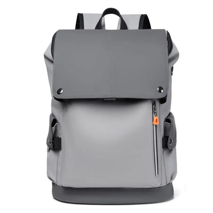PU Leather Waterproof Men's Laptop Backpack Large Computer Backpack for Business Urban Man Backpack USB Charging