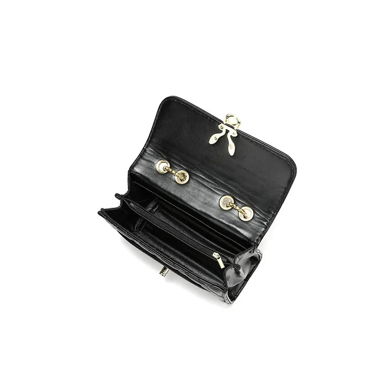 PU Material Women's Bag New Fashion Trend Temperament Niche Design Chain Rhombus Shoulder Bag Crossbody Bag Luxury Bags