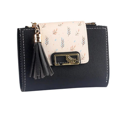 PU Simple Cute Japanese Girl Heart Everything Small Atmosphere Ultra-thin Card Bag Purse One Package Female