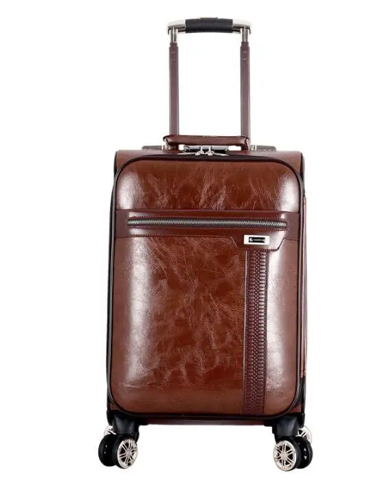 PU lethrt Rolling Luggage Suitcase - Thumbnail 2