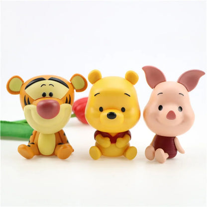 PVC Cartoon Cute Animal Car Ornament Micro Landscape Bonsai Decoration Desktop Creative Trinket Home Accessories Figurines
