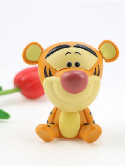 PVC Cartoon Cute Animal Car Ornament Micro Landscape Bonsai Decoration Desktop Creative Trinket Home Accessories Figurines