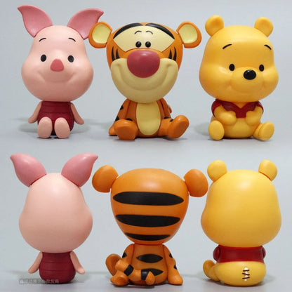 PVC Cartoon Cute Animal Car Ornament Micro Landscape Bonsai Decoration Desktop Creative Trinket Home Accessories Figurines