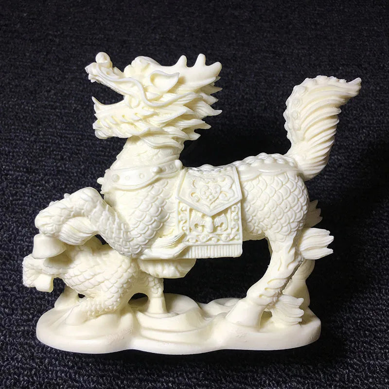 Pair Of Mascots Kirin Decorative Statue Chinese Mythical Animals Home Living Room Bedroom Decoration Ornaments