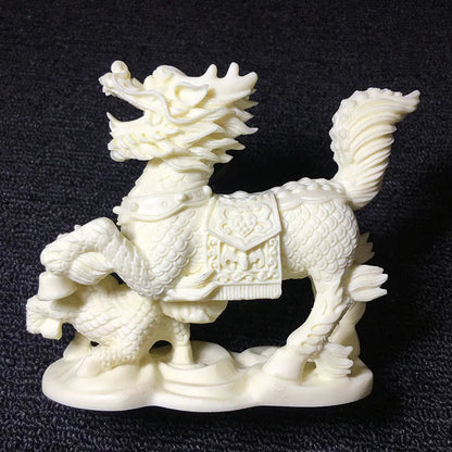 Pair Of Mascots Kirin Decorative Statue Chinese Mythical Animals Home Living Room Bedroom Decoration Ornaments