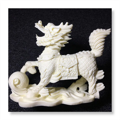 Pair Of Mascots Kirin Decorative Statue Chinese Mythical Animals Home Living Room Bedroom Decoration Ornaments