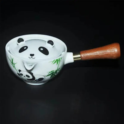 Panda Ceramic Cup Set, Travel Tea, Creative Hand Gift, Office Cup, Business Gift, Souvenir