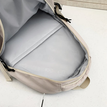 Panelled Schoolbag Big Large Capacity Travel Man Backpack Laptop Print Letter School Bags For Girls Nylon Backpacks Women