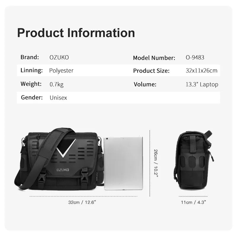 Party bag for Men Shoulder Bag High Quality Large Messenger Bags Male Water Resistant Handbag Outdoor Short Trip Crossbody Bag
